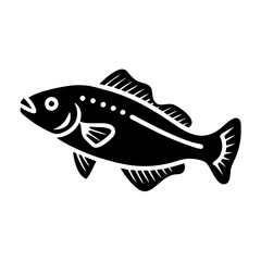haddock icon, haddock line art - simple line art of haddock, perfect for haddock logos and icons