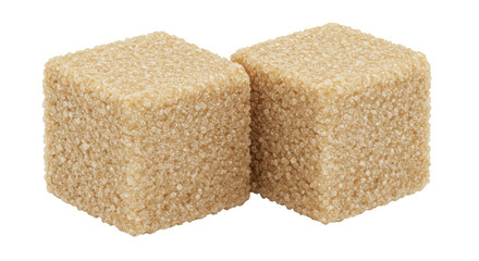 Isolated Brown Sugar Cubes
