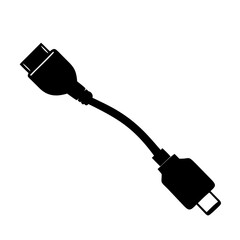 hdmi cable icon, hdmi cable line art - simple line art of hdmi cable, perfect for hdmi cable logos and icons