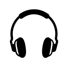 headphones icon, headphones line art - simple line art of headphones, perfect for headphones logos and icons