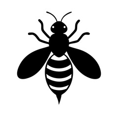 honeybee icon, honeybee line art - simple line art of honeybee, perfect for honeybee logos and icons