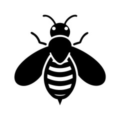 honeybee icon, honeybee line art - simple line art of honeybee, perfect for honeybee logos and icons