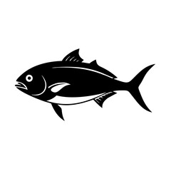 jack crevalle icon, jack crevalle line art - simple line art of jack crevalle, perfect for jack crevalle logos and icons