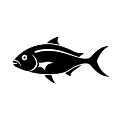 jack crevalle icon, jack crevalle line art - simple line art of jack crevalle, perfect for jack crevalle logos and icons