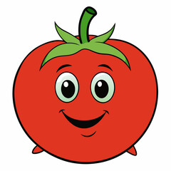 Fresh Tomato on White Background – High-Quality Isolated Image