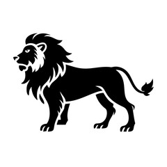lion icon, lion line art - simple line art of lion, perfect for lion logos and icons