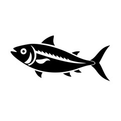 mackerel icon, mackerel line art - simple line art of mackerel, perfect for mackerel logos and icons