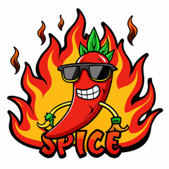 Cute Chili Character Vector - Thumbs Up & Smiling Approval Illustration	