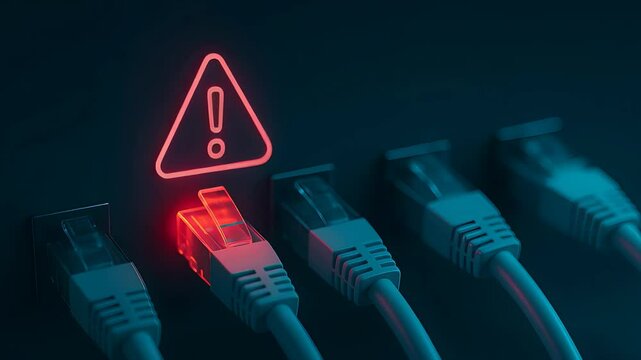 Network Cable Connection with Warning Alert on Broken Ethernet Port

