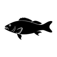 nile perch icon, nile perch line art - simple line art of nile perch, perfect for nile perch logos and icons
