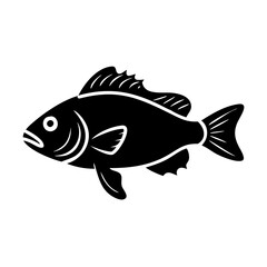 nile perch icon, nile perch line art - simple line art of nile perch, perfect for nile perch logos and icons
