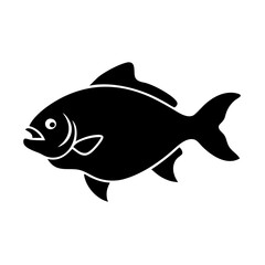 pacu icon, pacu line art - simple line art of pacu, perfect for pacu logos and icons