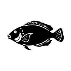 parrotfish icon, parrotfish line art - simple line art of parrotfish, perfect for parrotfish logos and icons