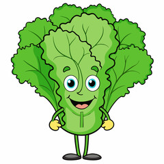 carton Fresh Kale on White Background – High-Quality Isolated Vegetable Image