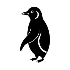 Fototapeta premium penguin icon, penguin line art - simple line art of penguin, perfect for penguin logos and icons