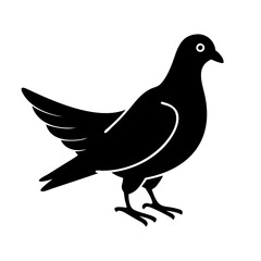 pigeon icon, pigeon line art - simple line art of pigeon, perfect for pigeon logos and icons
