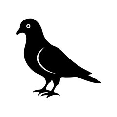 pigeon icon, pigeon line art - simple line art of pigeon, perfect for pigeon logos and icons