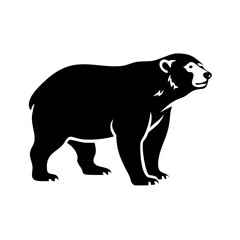 polar bear icon, polar bear line art - simple line art of polar bear, perfect for polar bear logos and icons
