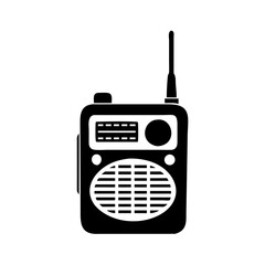 portable radio icon, portable radio line art - simple line art of portable radio, perfect for portable radio logos and icons