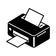 printer icon, printer line art - simple line art of printer, perfect for printer logos and icons
