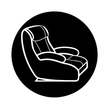 recommend clip art: recliner icon, recliner line art - simple line art of recliner, perfect for recliner logos and icons