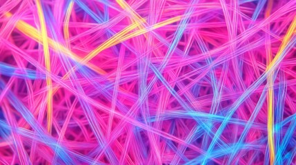 Bright Pink Blue Yellow Abstract Lines Background Texture