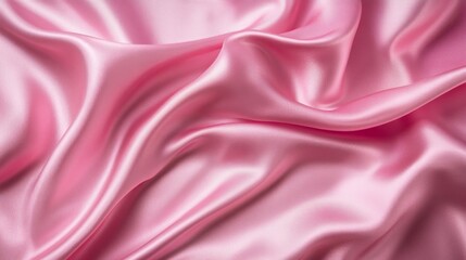 Obraz premium Pink Silk Fabric Draped Texture Background