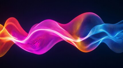 Obraz premium Abstract Colorful Wave of Light and Energy