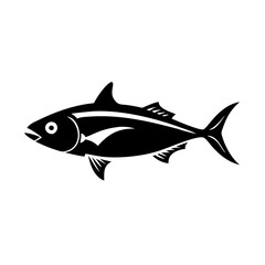 skipjack tuna icon, skipjack tuna line art - simple line art of skipjack tuna, perfect for skipjack tuna logos and icons