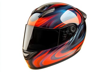 Fototapeta premium Stunning Colorful Racing Motorcycle Helmet