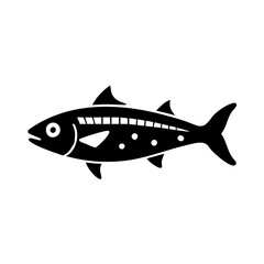 spanish mackerel icon, spanish mackerel line art - simple line art of spanish mackerel, perfect for spanish mackerel logos and icons