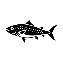 spanish mackerel icon, spanish mackerel line art - simple line art of spanish mackerel, perfect for spanish mackerel logos and icons