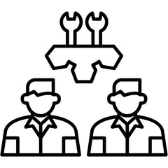 Park Maintenance Crew Icon