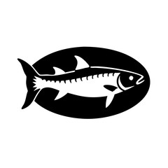 tarpon icon, tarpon line art - simple line art of tarpon, perfect for tarpon logos and icons