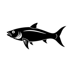 tarpon icon, tarpon line art - simple line art of tarpon, perfect for tarpon logos and icons