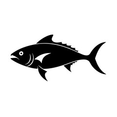tuna icon, tuna line art - simple line art of tuna, perfect for tuna logos and icons