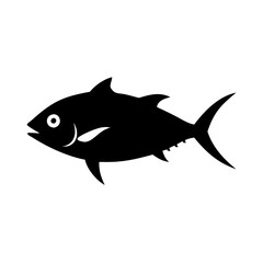 tuna icon, tuna line art - simple line art of tuna, perfect for tuna logos and icons