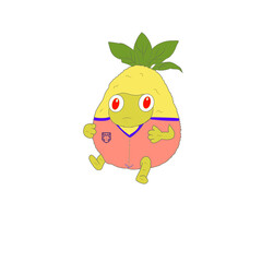 food, fruit, illustration, vector, cartoon, set, icon, isolated, strawberry, fresh, pear, healthy, funny, orange, banana, character, background, apple, cute, design, face, cherry, flat, organic, lemon