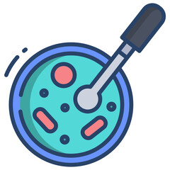 Linear color Microbiology icon