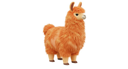 Isolated Plush Llama Toy © Sophia