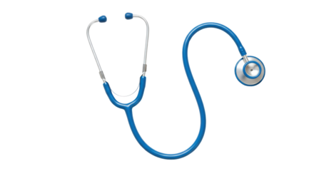 Isolated Blue Stethoscope