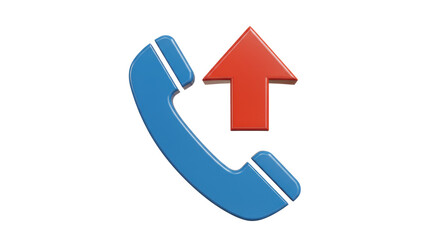 Isolated Phone Call Upload Icon