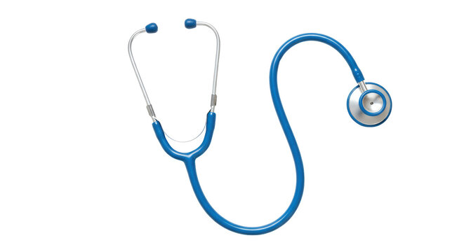 Isolated Blue Stethoscope
