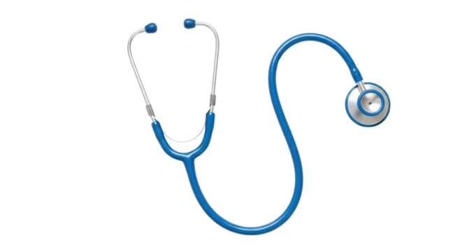 Isolated Blue Stethoscope