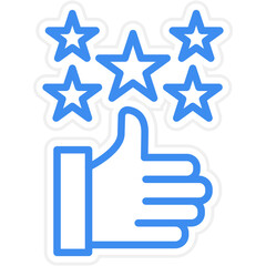 5 Stars Icon Style