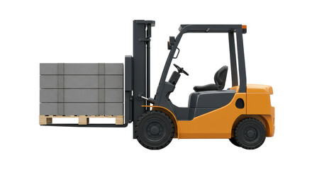 Isolated Forklift