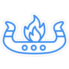 Viking Funeral Icon Style