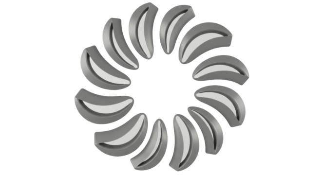 Isolated Abstract Turbine