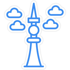 Fernsehturm Berlin Icon Style © designing ocean
