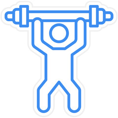 Weight Lifting Icon Style